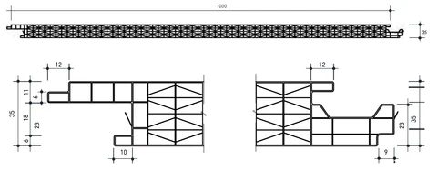 Características geométricas panel policarbonato Policladd